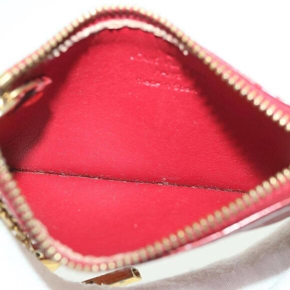 LOUIS VUITTON Monogram Vernis Pochette cree Coin Purse Red - Picture 11 of 15